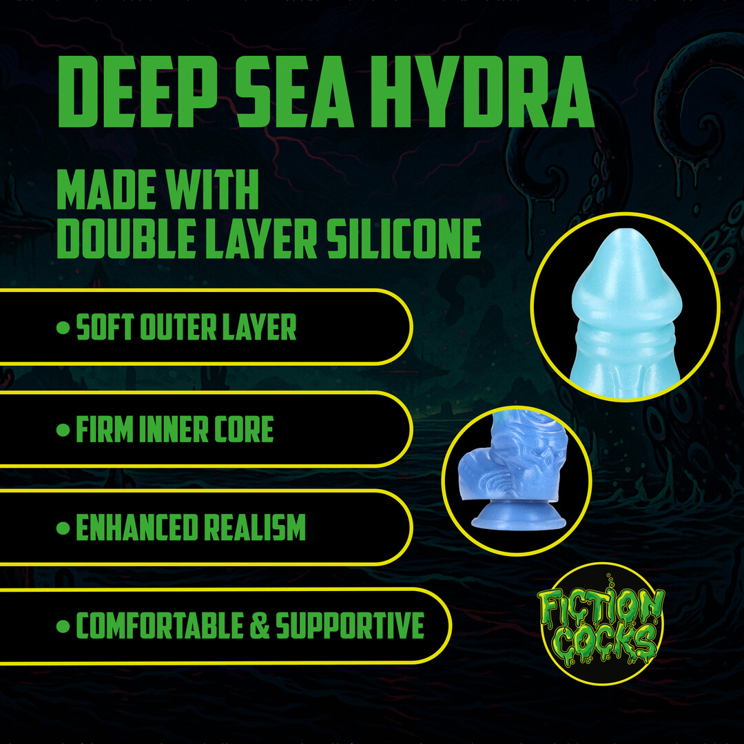Deep Sea Hydra - Silicone Dildo - Blue - Image 3