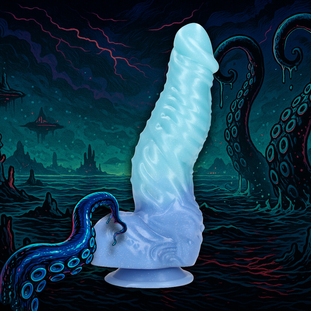 Deep Sea Hydra - Silicone Dildo - Blue - Image 4