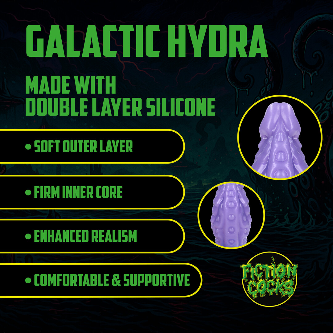 Galactic Hydra - Silicone Dildo - Purple/Blue - Image 3