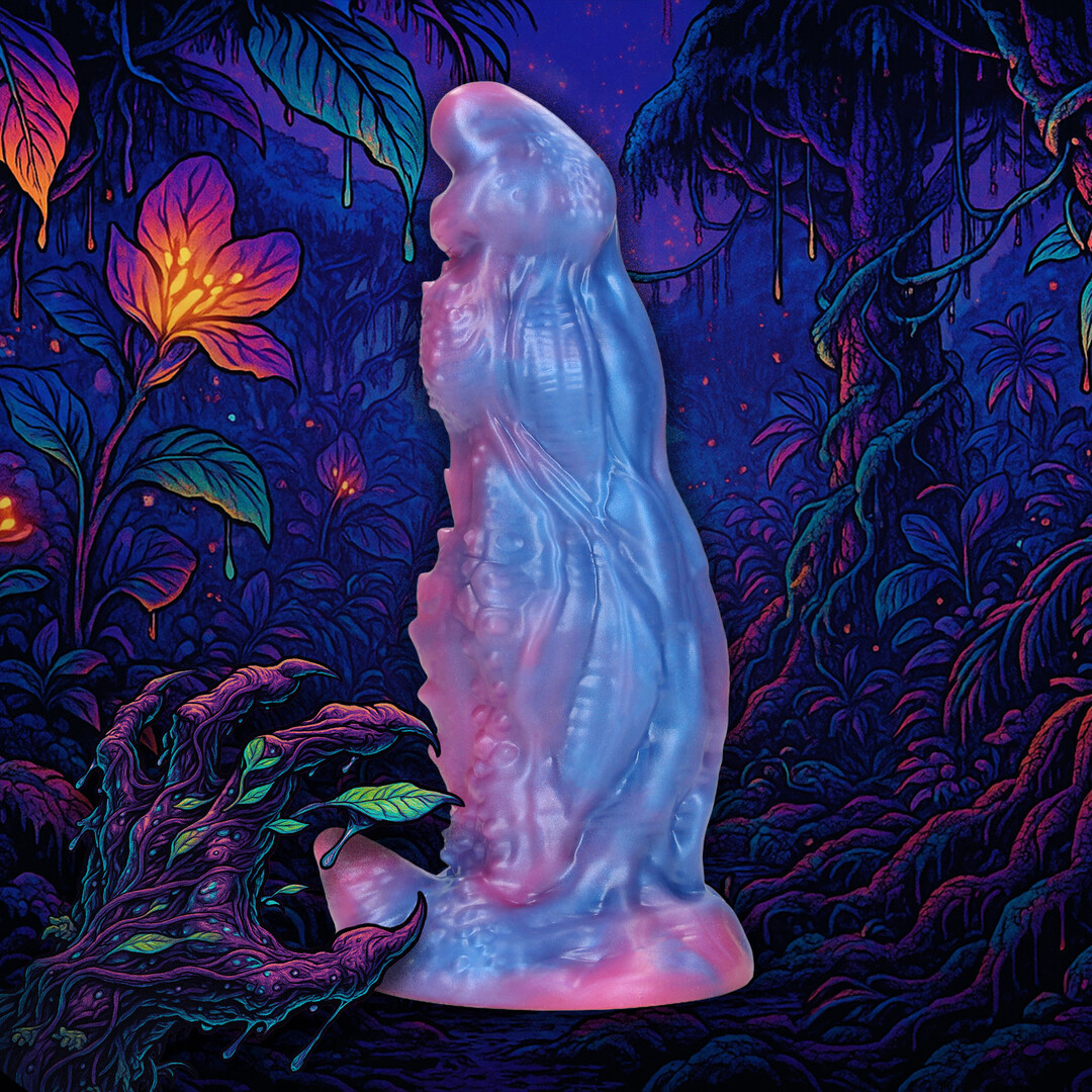 Galactic Night Fiend - Silicone Dildo - Purple - Image 4