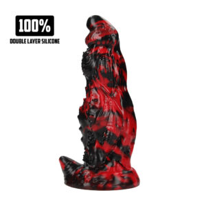 Hell Night Fiend - Silicone Dildo - Red/Black