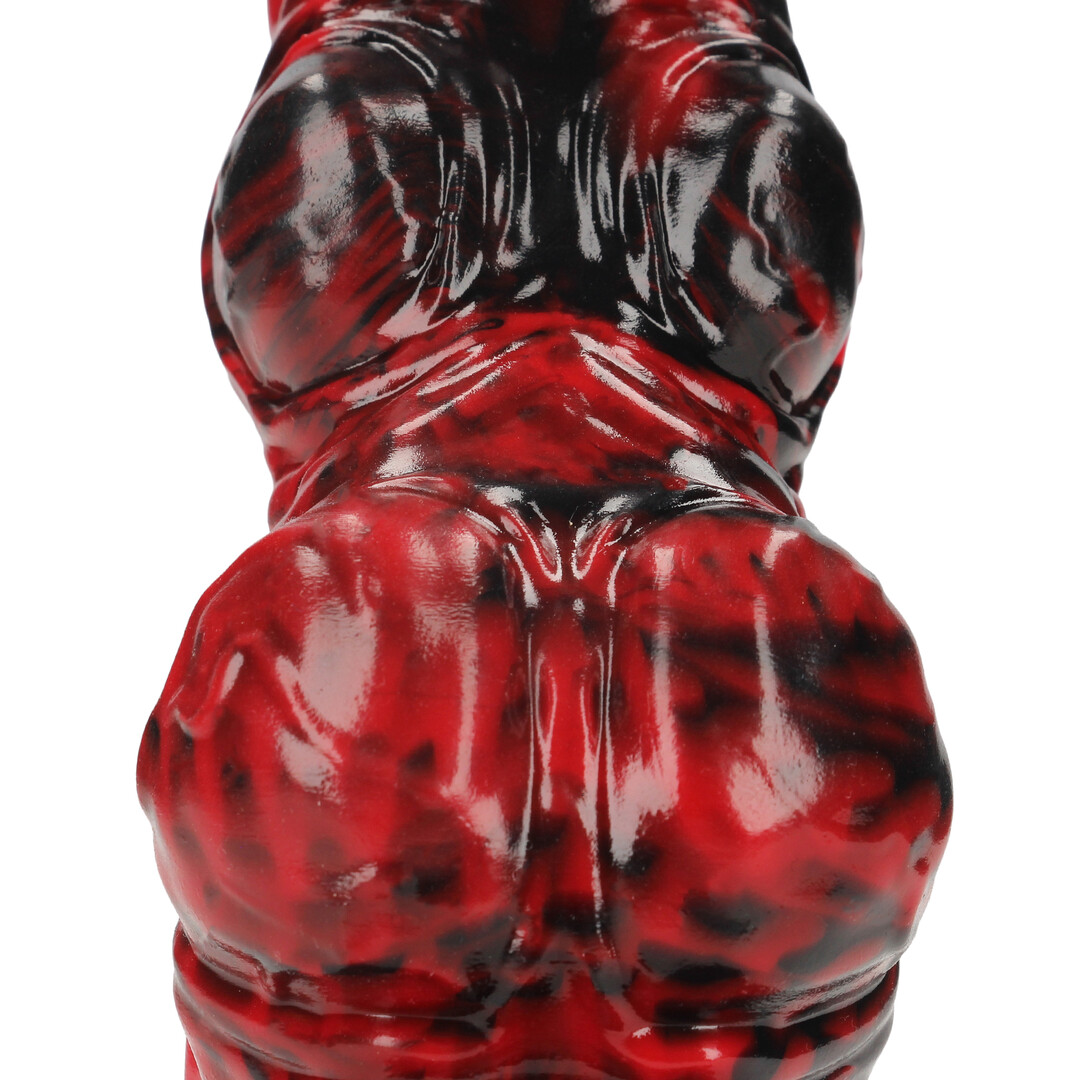 Hell Invader - Silicone Dildo - Red/Black - Image 5