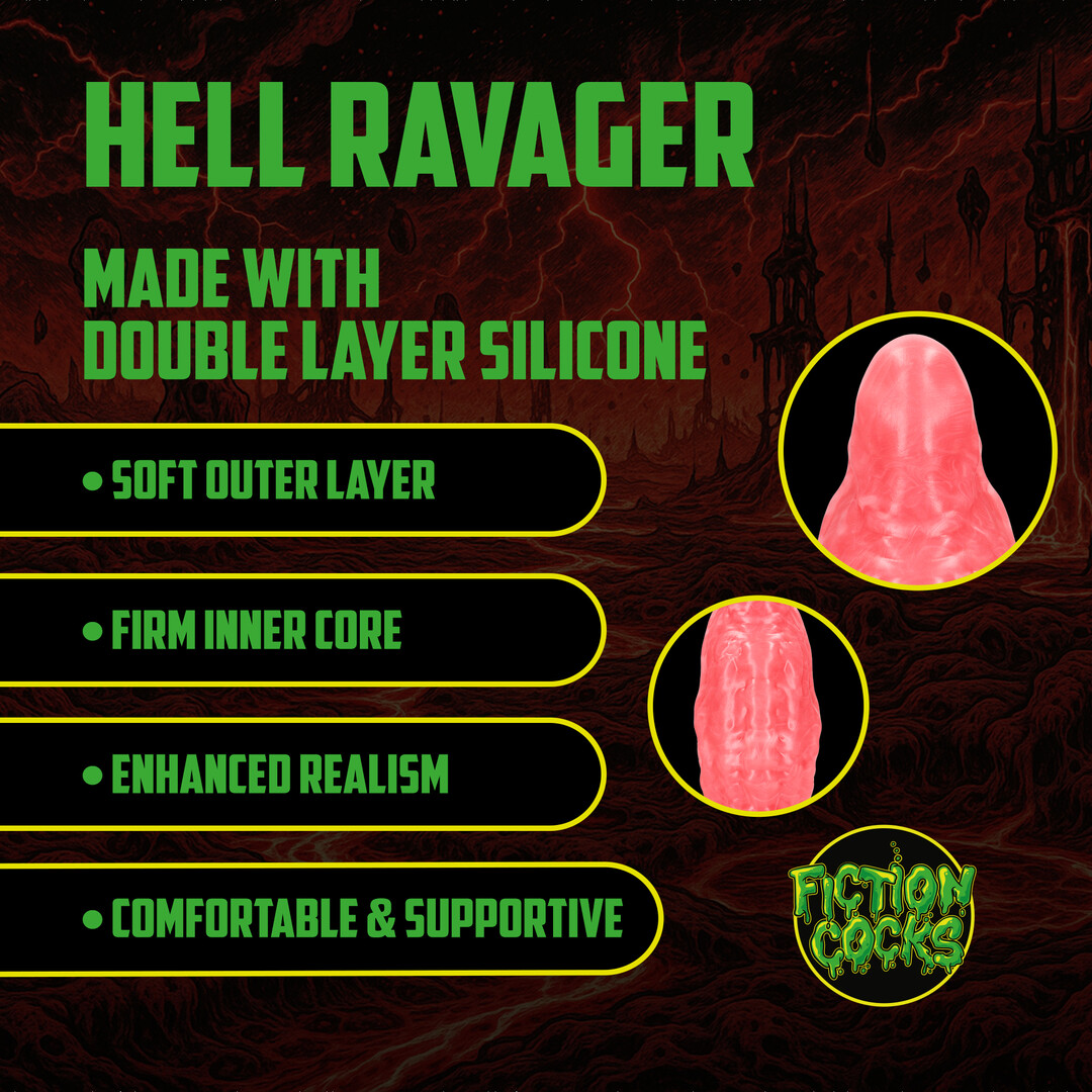 Hell Ravager - Silicone Dildo - Red - Image 3