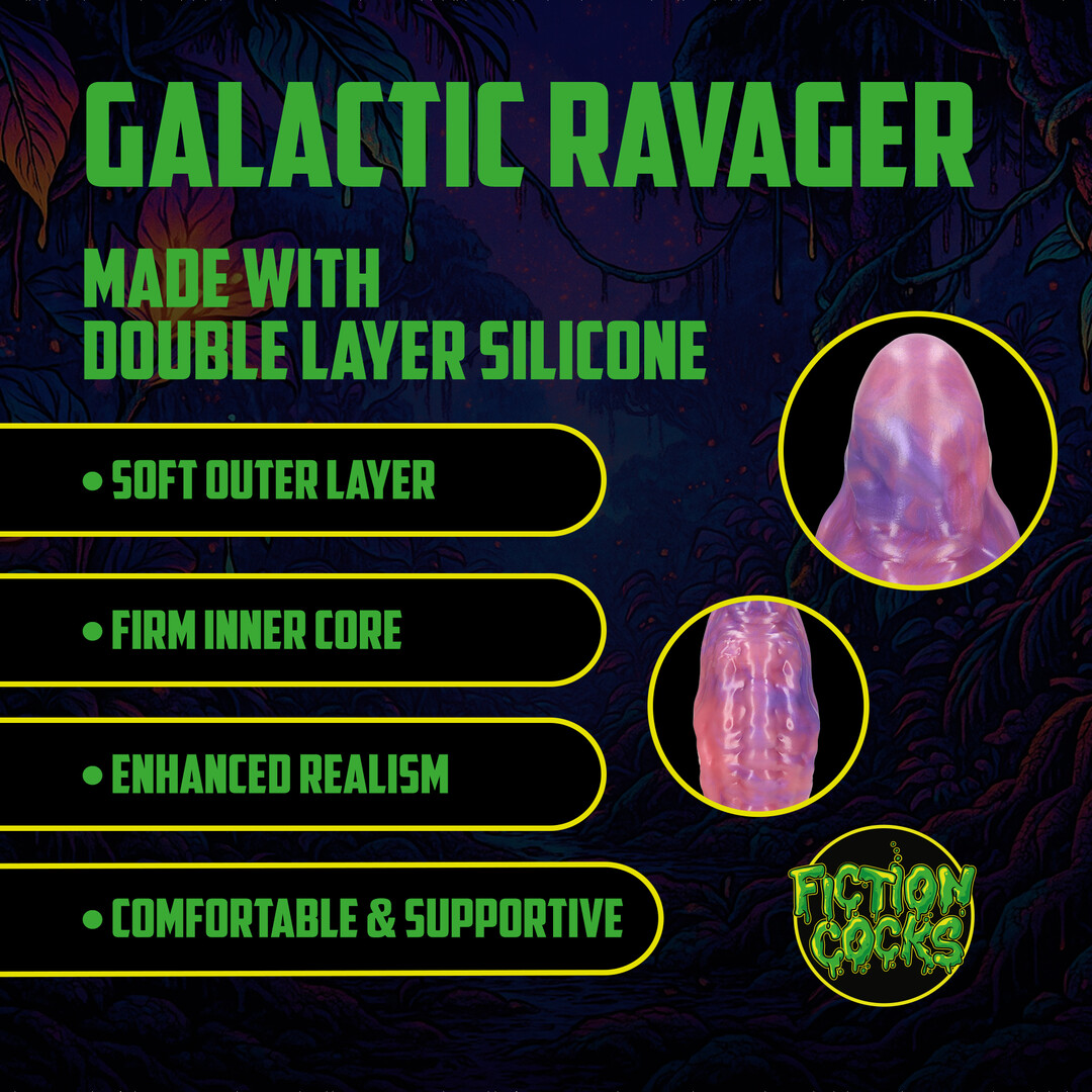 Galactic Ravager - Silicone Dildo - Purple - Image 3