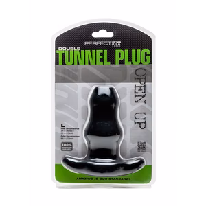 Double Tunnel Plug - Hollow Butt Plug - L - 2