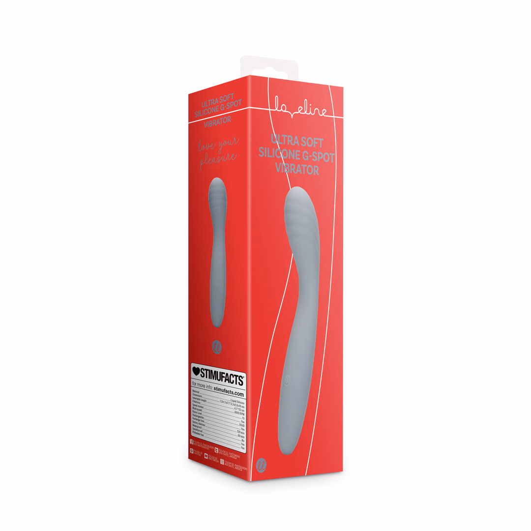 Ultra Soft Silicone G-Spot Vibrator - Basalt Grey - 2