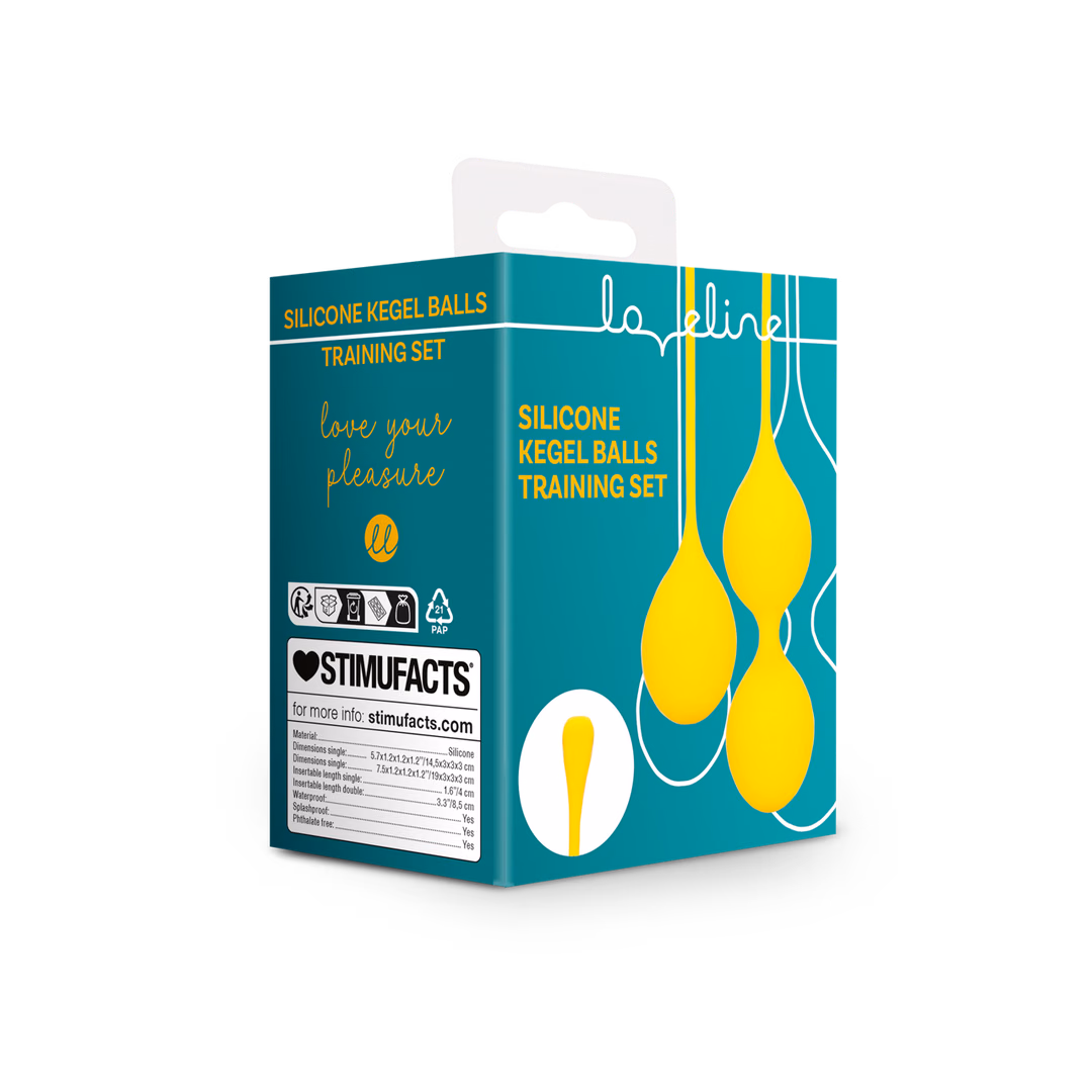 Silicone Kegel Balls Training Set – Carambola – 2 Silicone Kegel Balls Training Set - Carambola - 2