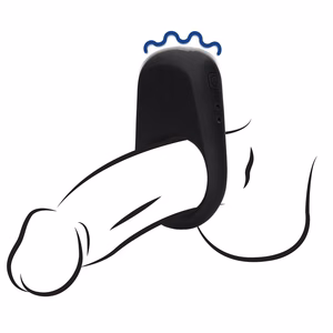 Vibrating Cock Ring - Licorice Black