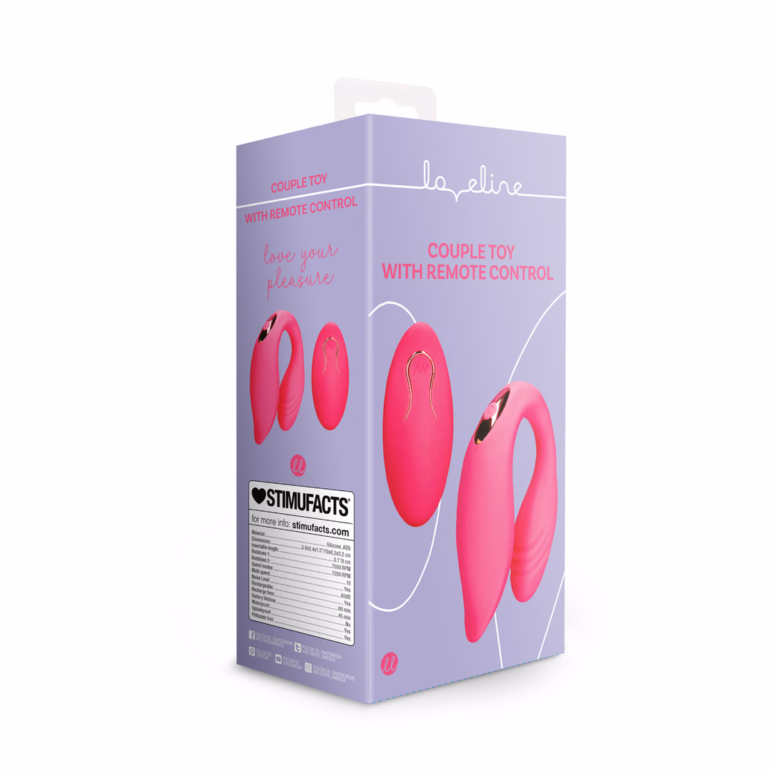 Couple Toy with Remote Control - Wild Strawberry - 2