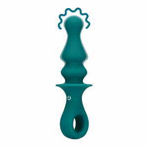 Pawn Shaped Anal Vibrator - Peacock Plume