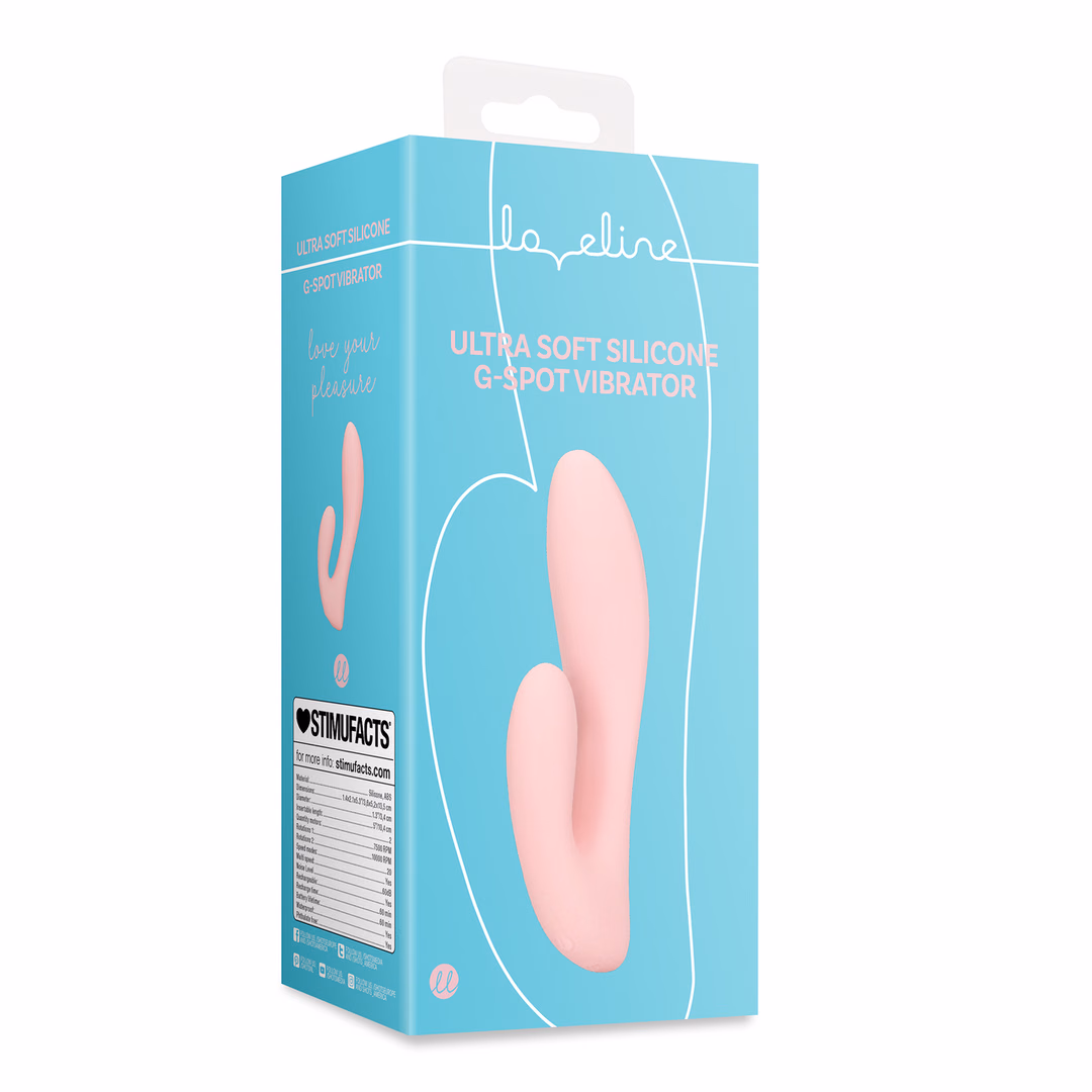 Ultra Soft Silicone G-Spot Vibrator - Cherry Chiffon - 2