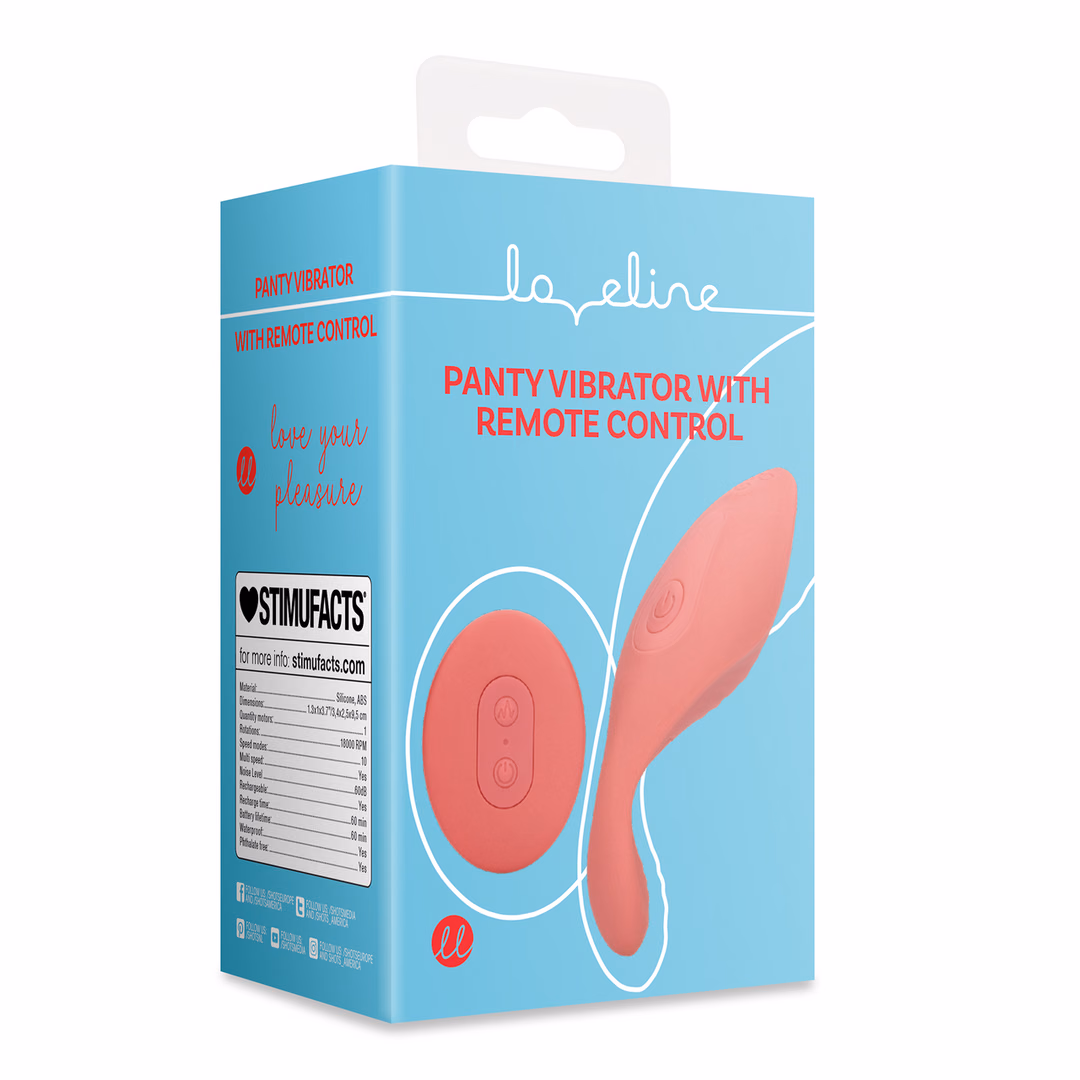 Panty Vibrator with Remote Control - Brighto Red - 2
