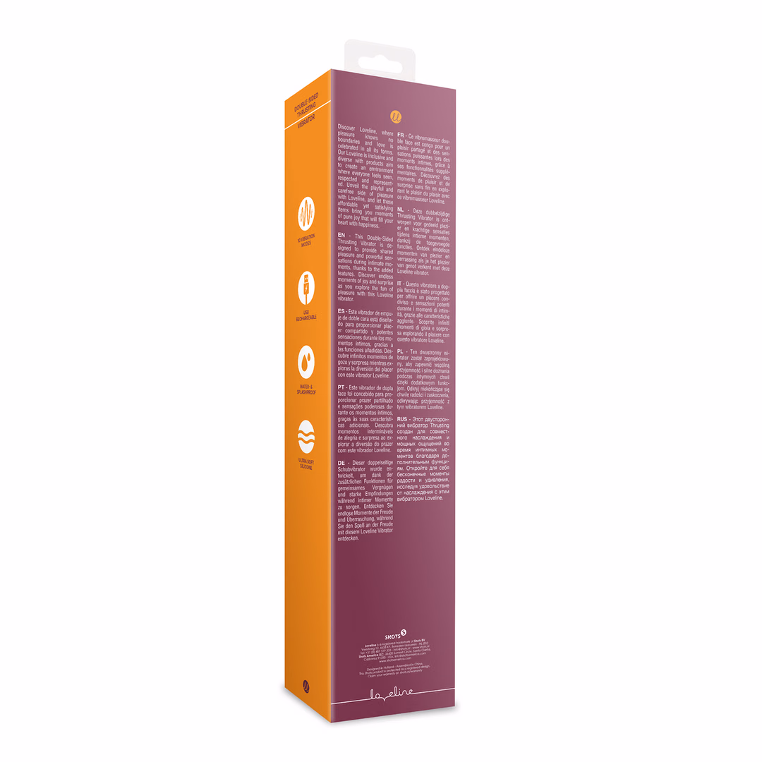 Double-Sided Thrusting Vibrator - Merlot Grape - 3