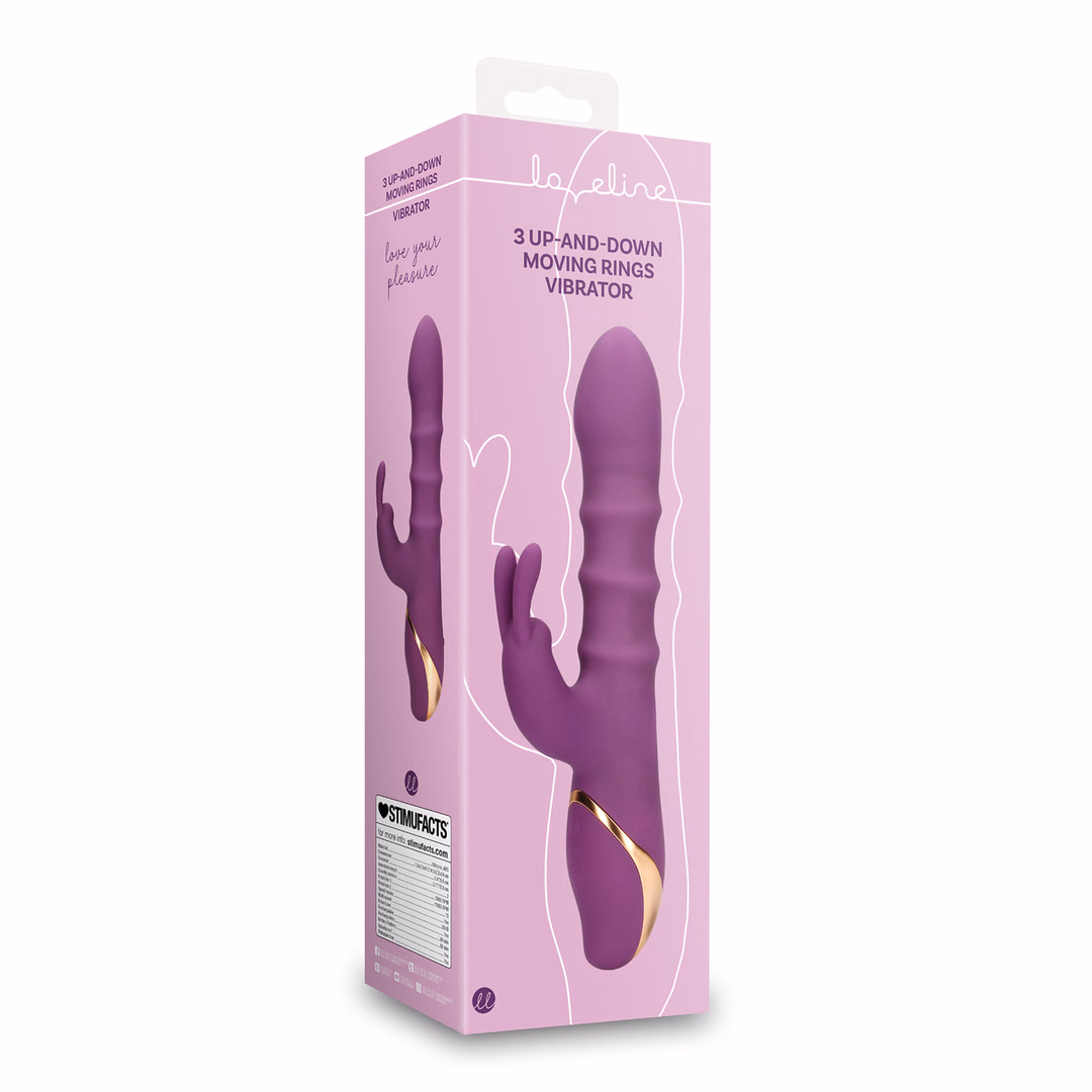 3 Up-and-Down Moving Rings Vibrator – Orchidee Purple – 2 3 Up-and-Down Moving Rings Vibrator - Orchidee Purple - 2