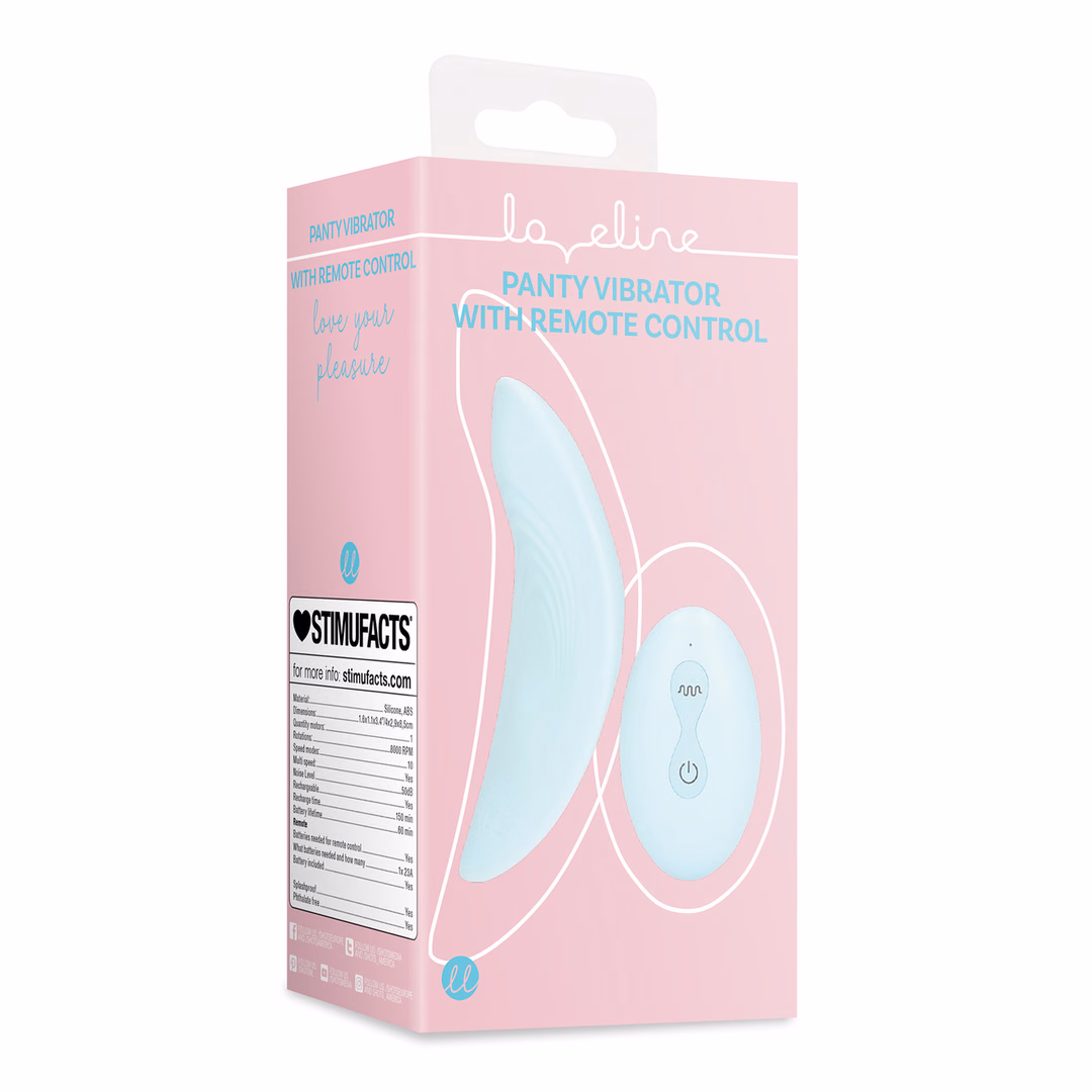 Panty Vibrator with Remote Control - Arctic Blue - 2