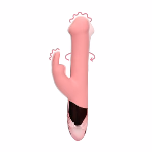 Rotating Beads Rabbit Vibrator - Pink Arabesque