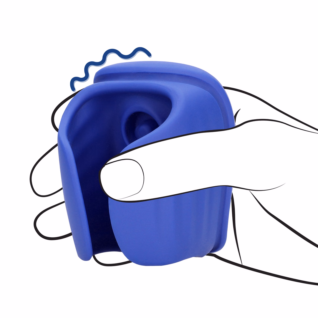 Vibrating and Pulse Wave Stroker - Midnight Hour