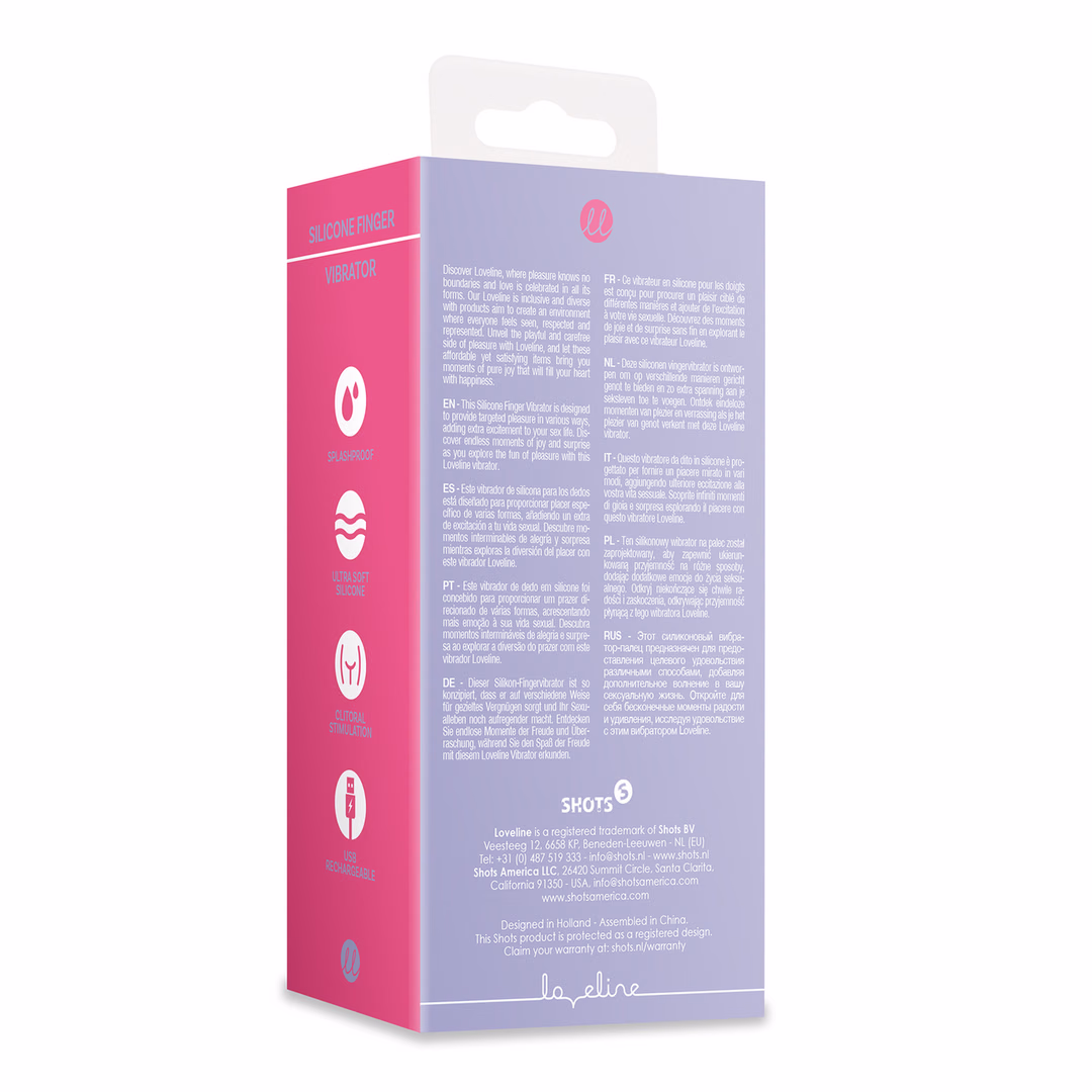 Silicone Finger Vibrator - Lavender - 3