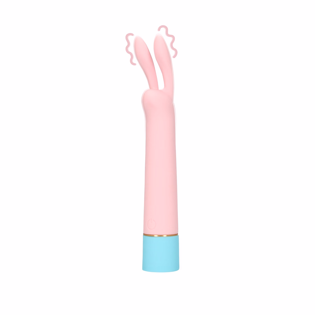 Mini Rabbit Vibrator with USB Charger - Cherry Chiffon