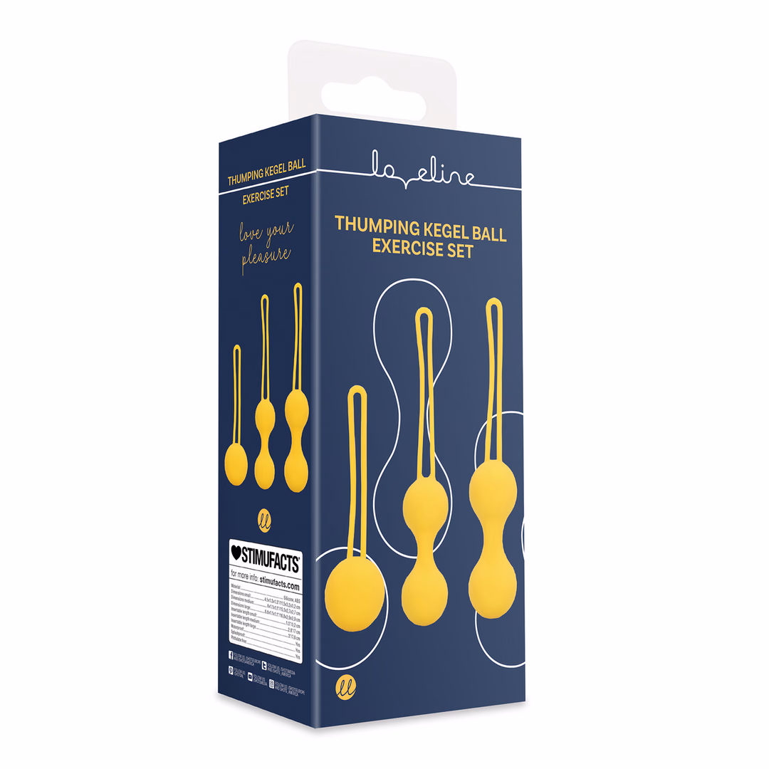 Kegel Ball Exercise Set – Lemonade Yellow – 2 Kegel Ball Exercise Set - Lemonade Yellow - 2
