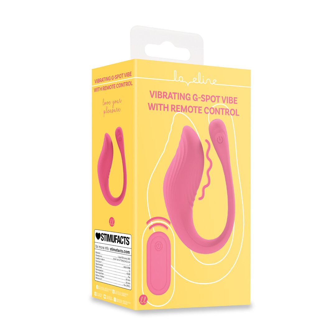 Vibrating G-Spot Vibe with Remote Control - Pink - Image 2