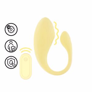Vibrating G-Spot Vibe with Remote Control - Yellow