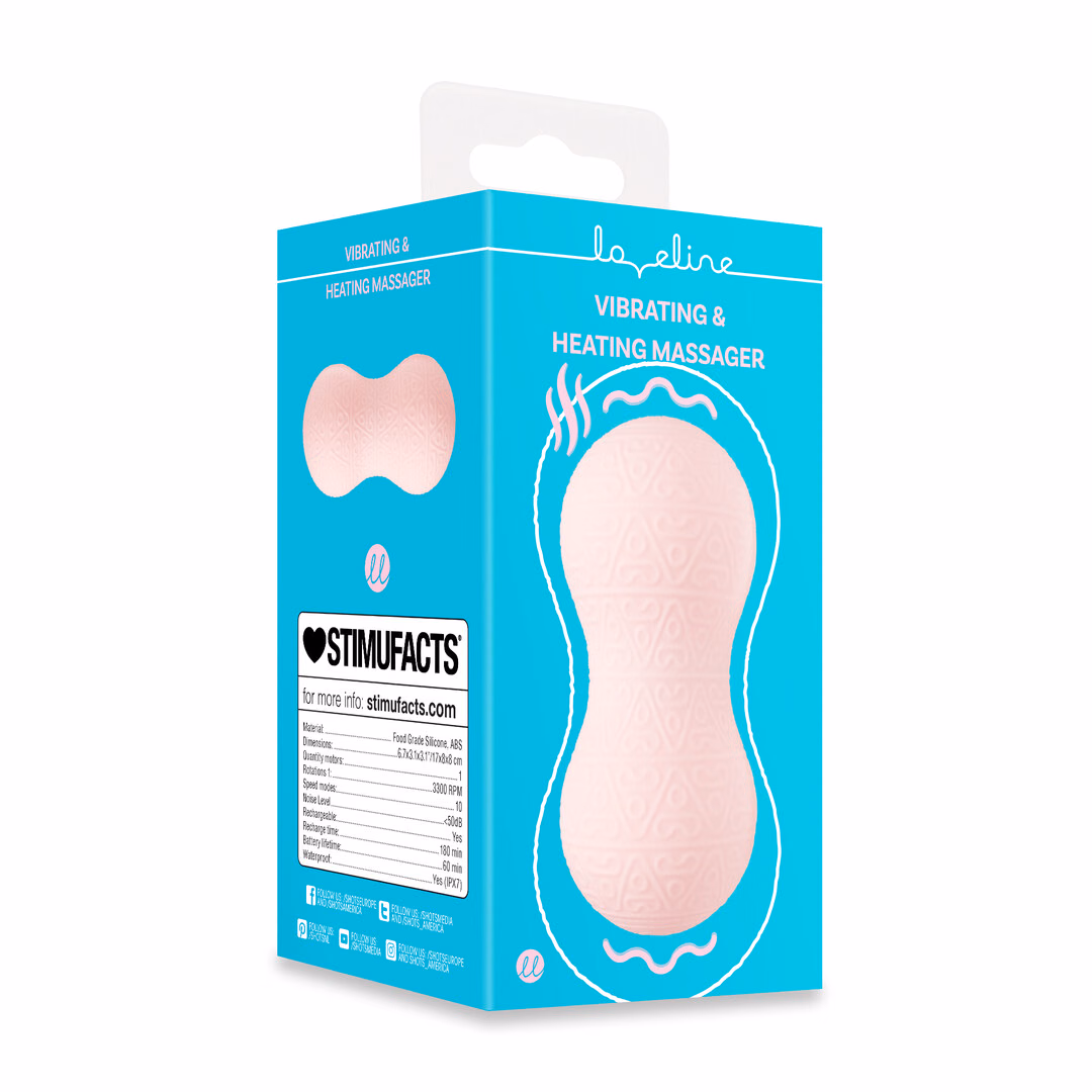 Vibrating and Heating Massager - Pink - 2