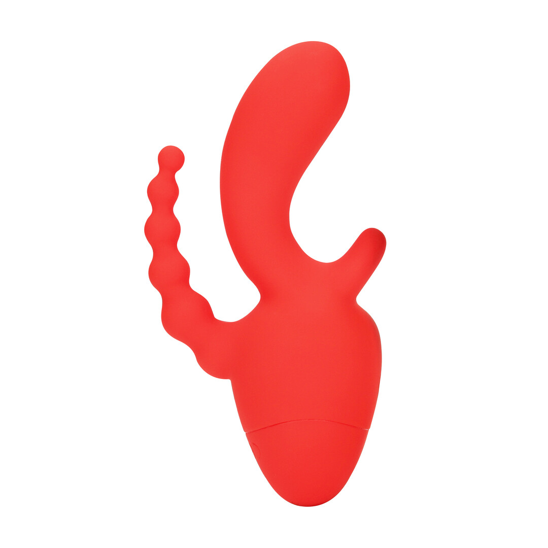 Mini Triple Stimulation Vibrator - Scarlet Kiss - Image 4