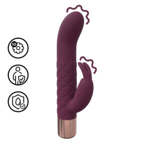 Mini Rabbit Vibrator - Burgundy