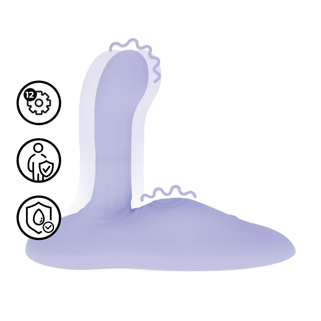 Vibrating Pulse and Thrust Seat - Purple