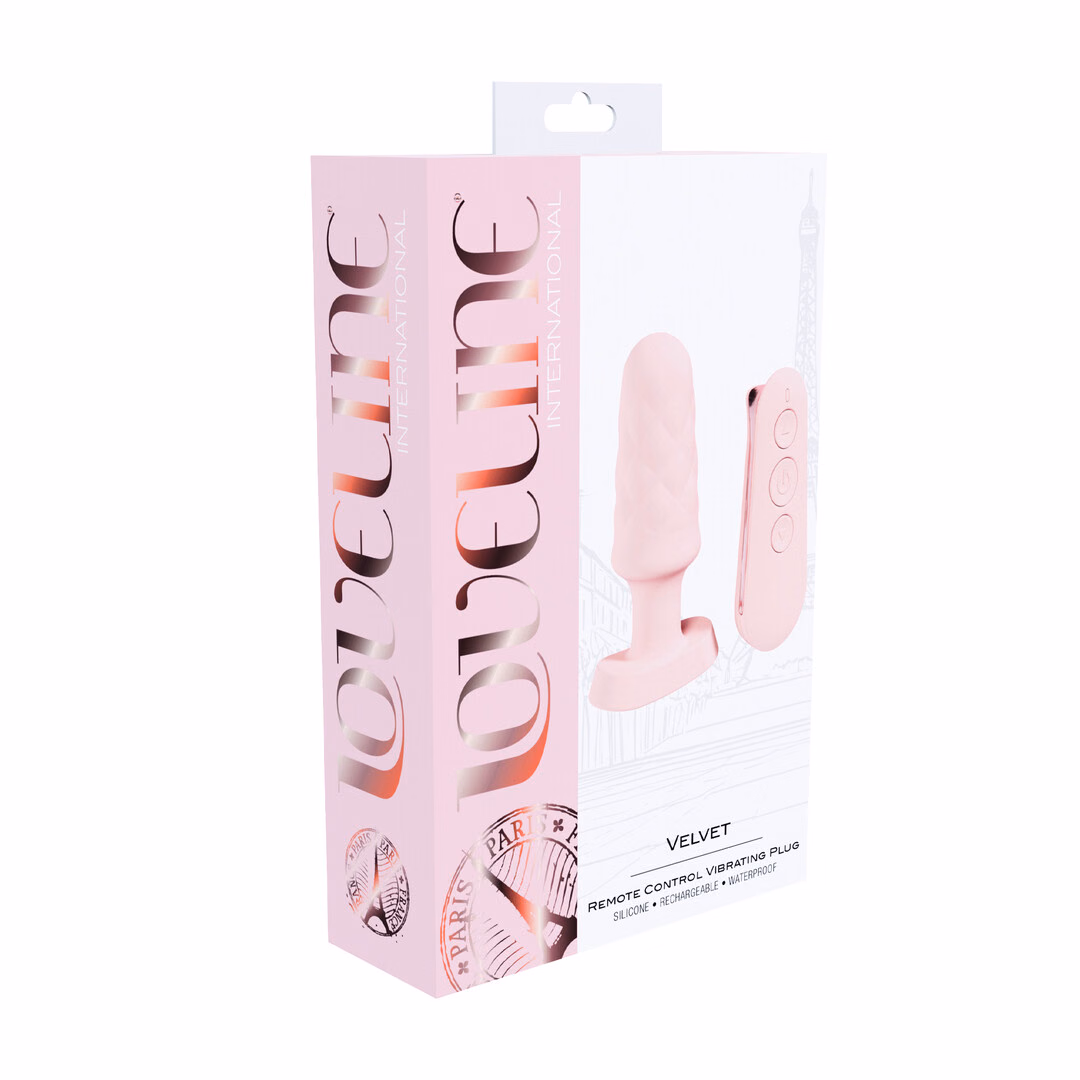 Velvet – Remote Control Vibrating Plug – Pink – 2 Velvet - Remote Control Vibrating Plug - Pink - 2