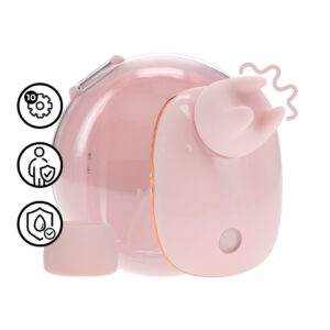 Dreamsicle - Compact AirTap Vibrator with Two Head Attachments - Pink