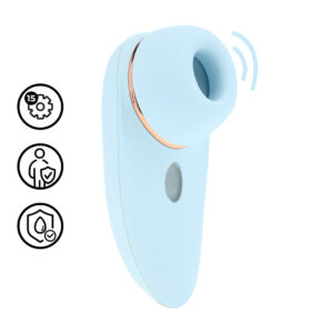 Aurie - AirTap Vibrator with Two Head Attachments - Blue