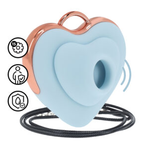 Luvie - Heart-shaped AirTap Vibrator - Blue