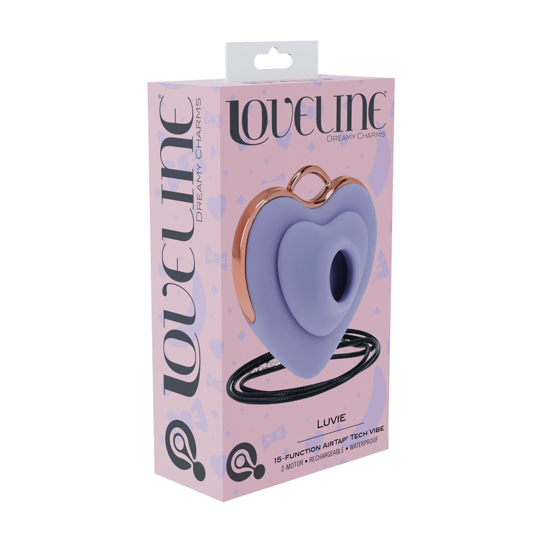 Luvie - Heart-shaped AirTap Vibrator - Lavender - 2