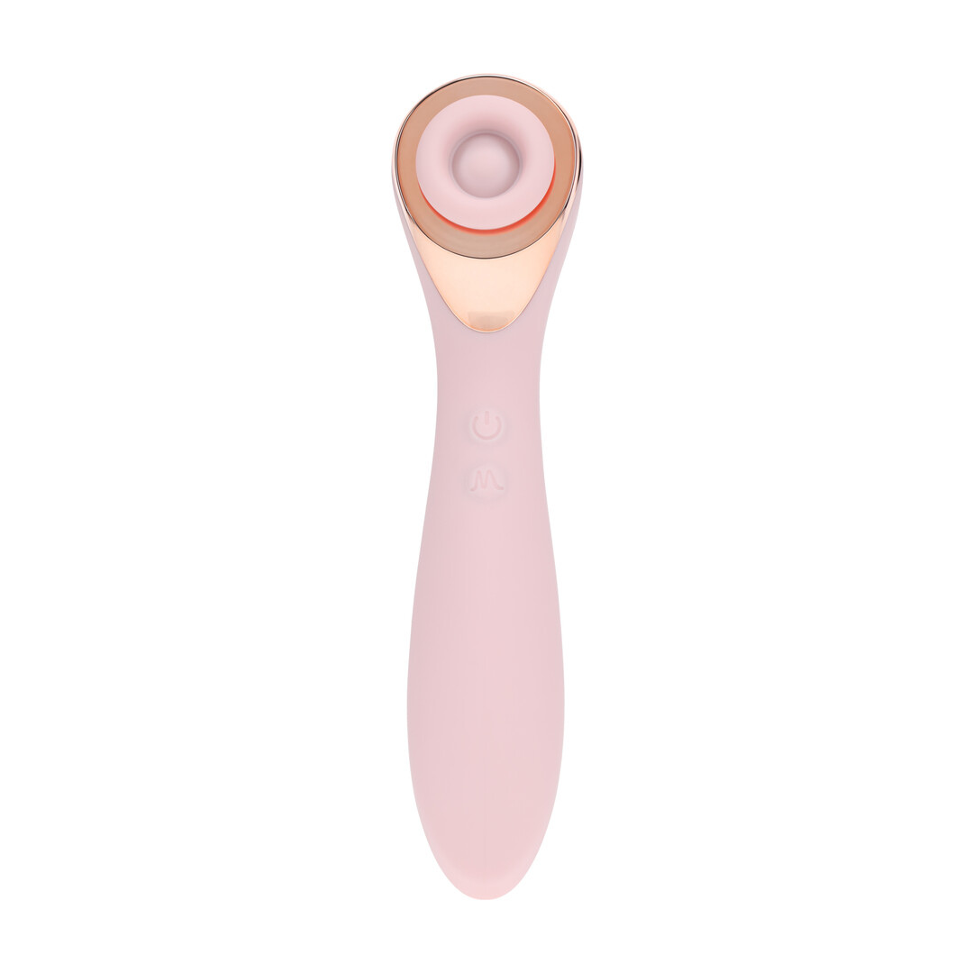 Darling - AirTap Wand Vibrator with Five Head Attachments - Pink - 4