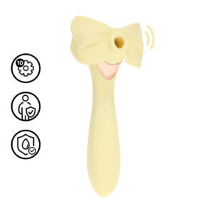 Darling - AirTap Wand Vibrator with Five Head Attachments - Yellow
