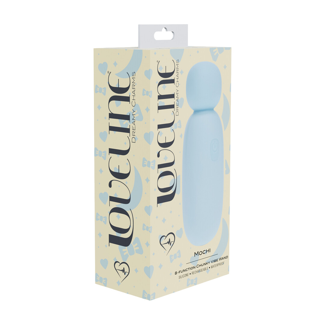 Mochi - Mini Chunky Wand Vibrator - Blue - Image 2
