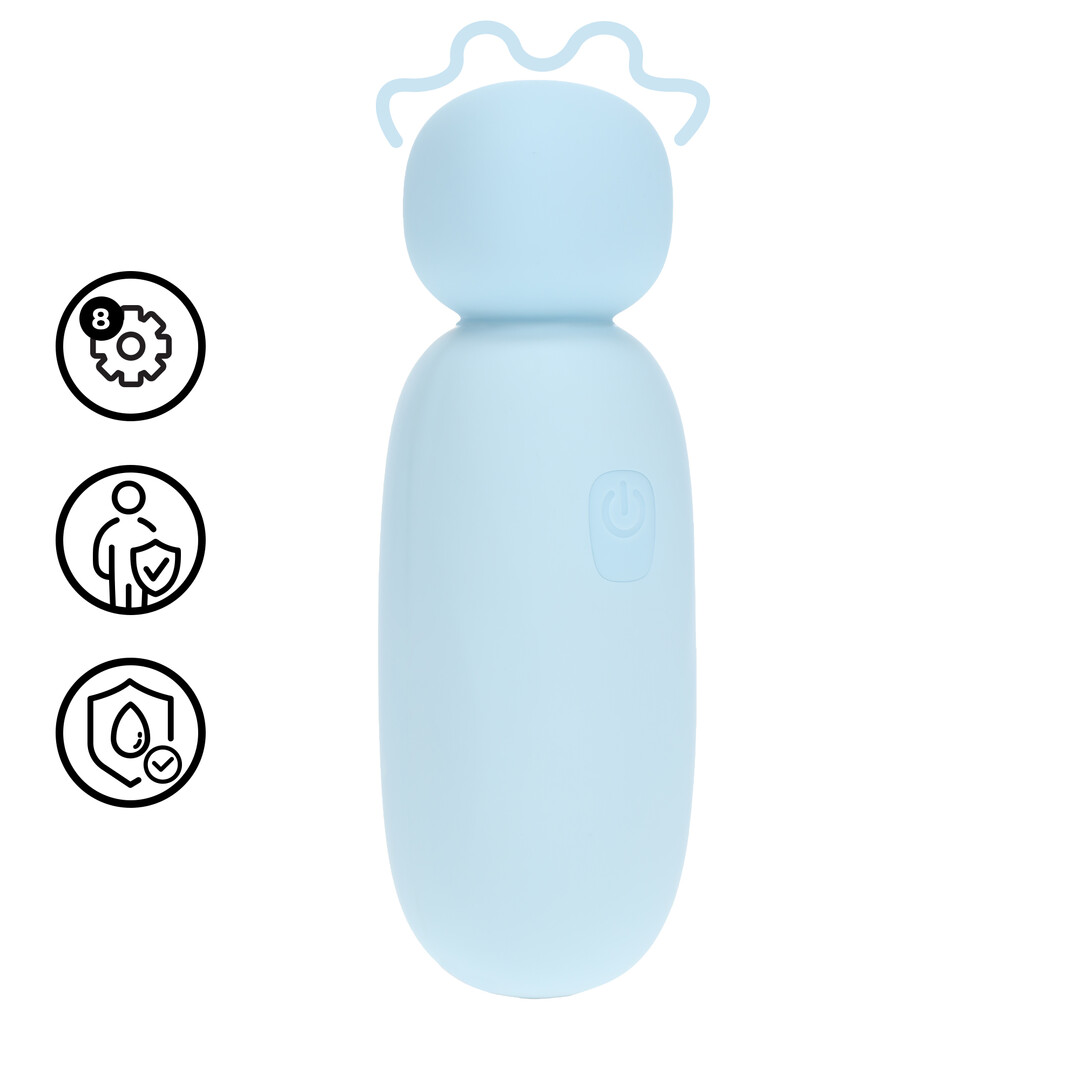 Mochi - Mini Chunky Wand Vibrator - Blue
