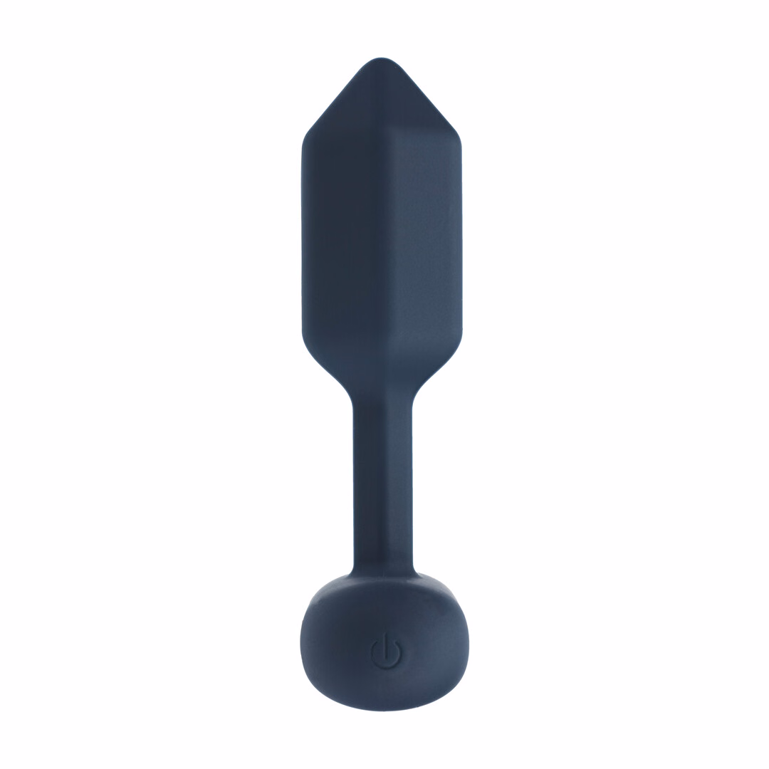 Hexagonal Vibrating Silicone Anal Plug - S - Black - 4