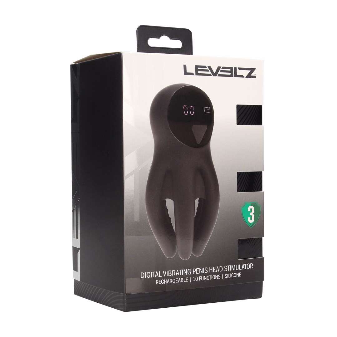 Digital Vibrating Silicone Penis Head Stimulator with Tentacles – Black – 2 Digital Vibrating Silicone Penis Head Stimulator with Tentacles - Black - 2