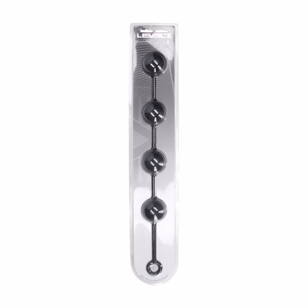 Silicone Round Anal Balls - XXL - 60mm - Black - 2