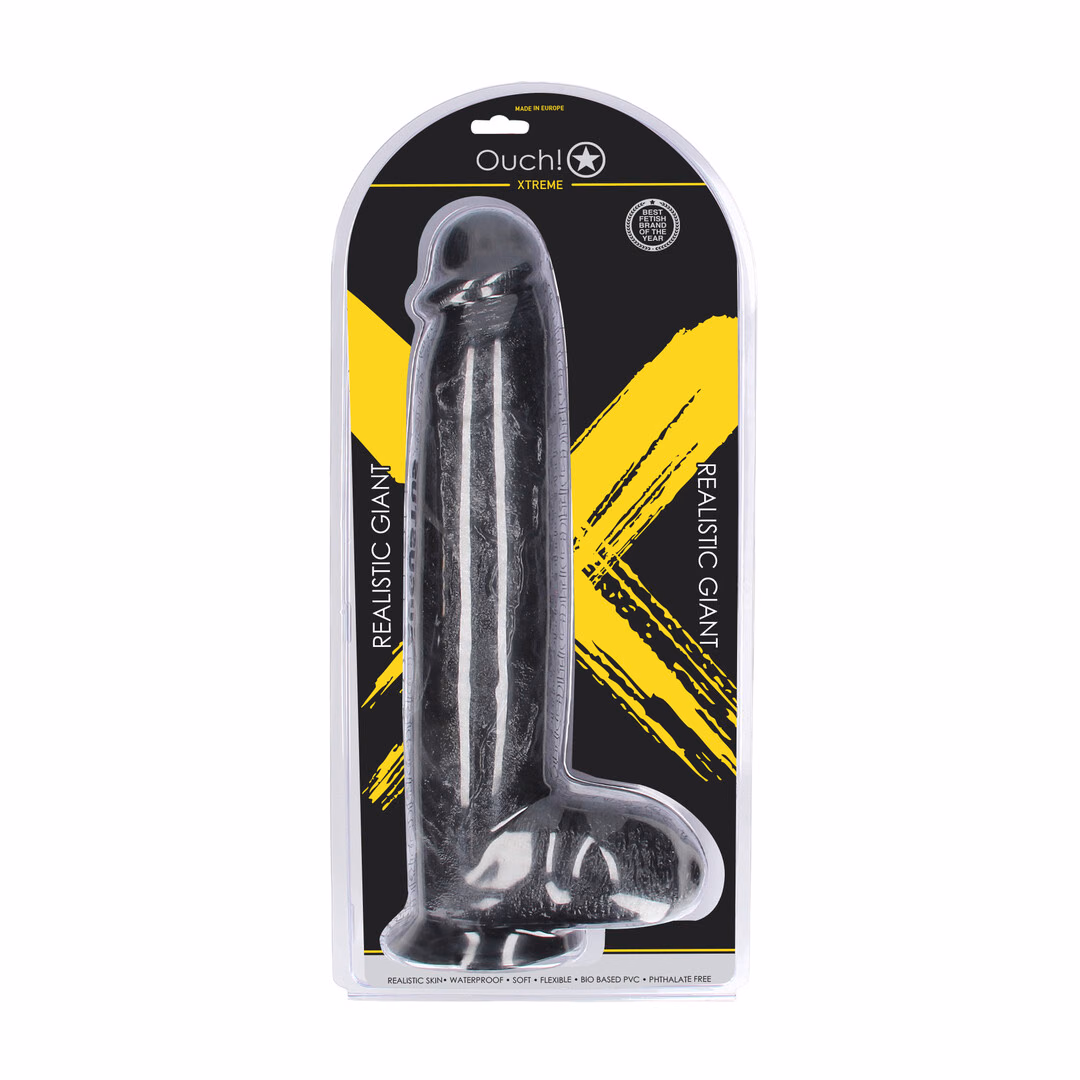 Realistic Giant - Realistic Dildo -2581 gr / 32 cm - Black - 2