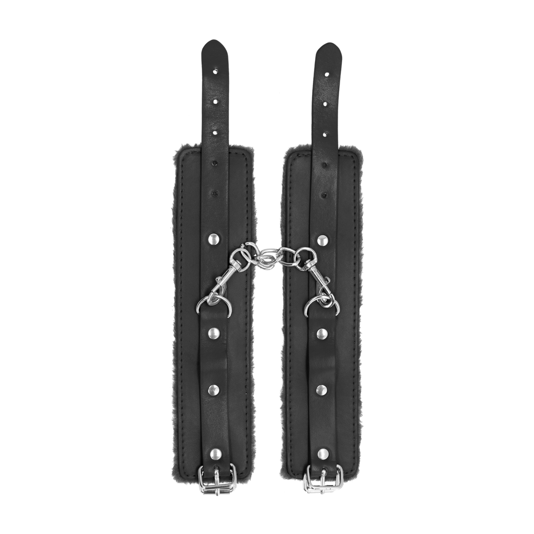 Plush Leather Handcuffs - Image 3