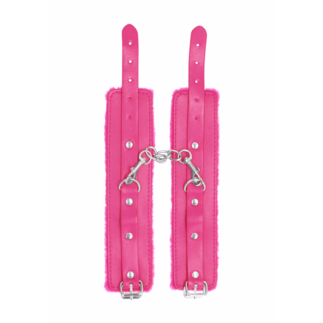 Plush Leather Handcuffs - 3