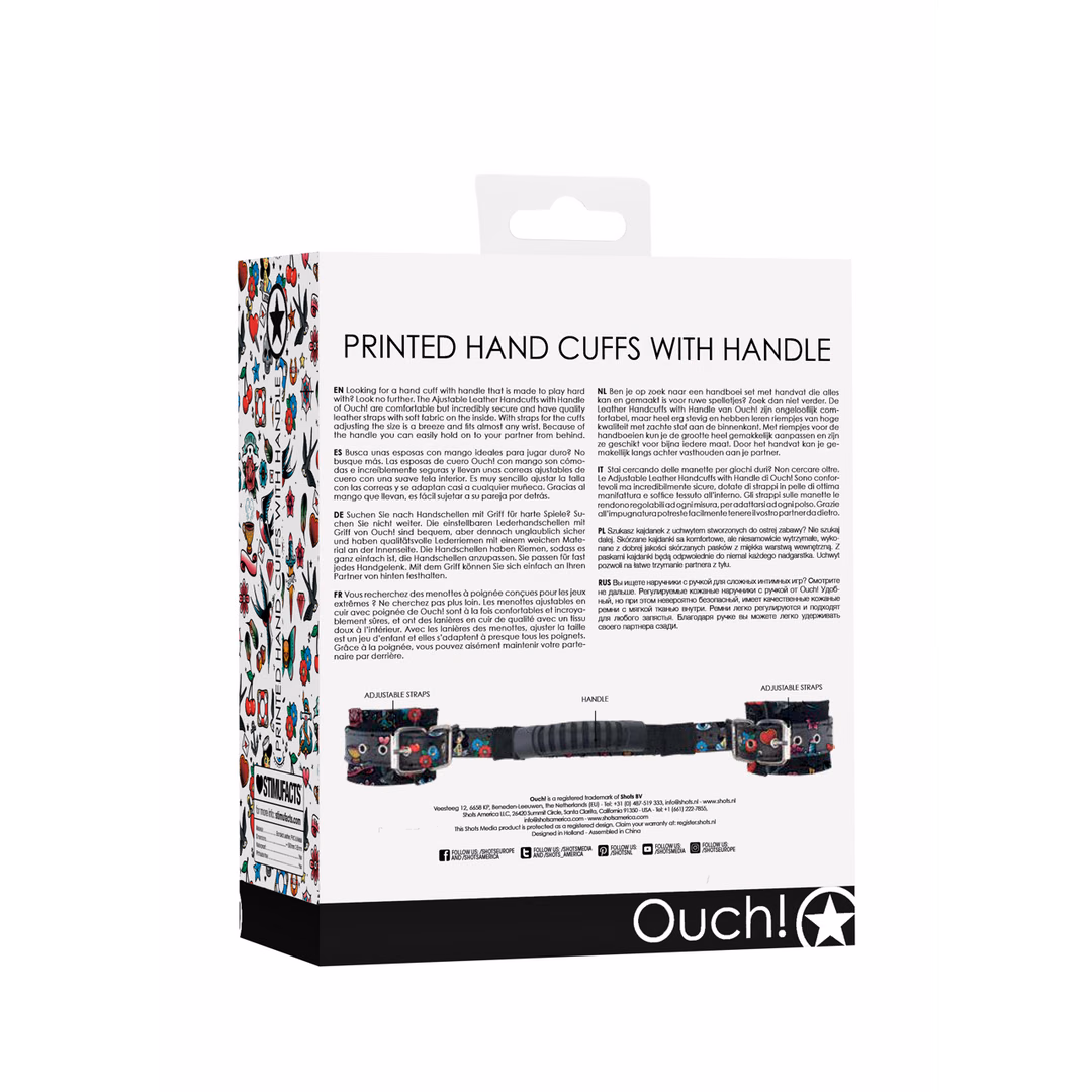 Printed Handcuffs with Handle - 3