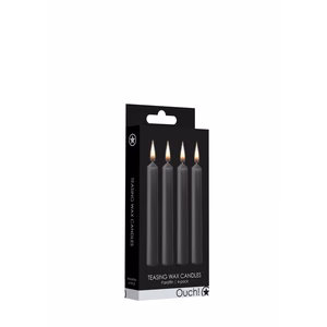 Teasing Wax Candles - 4 Pieces - Black - 2
