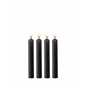 Teasing Wax Candles - 4 Pieces - Black