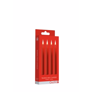 Teasing Wax Candles – 4 Pieces – Red – 2 Teasing Wax Candles - 4 Pieces - Red - 2