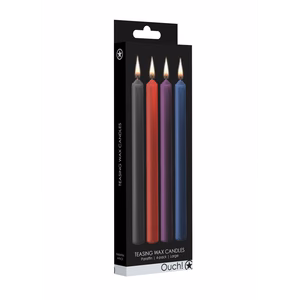 Teasing Wax Candles – 4 Pieces – Large – Multicolor – 2 Teasing Wax Candles - 4 Pieces - Large - Multicolor - 2